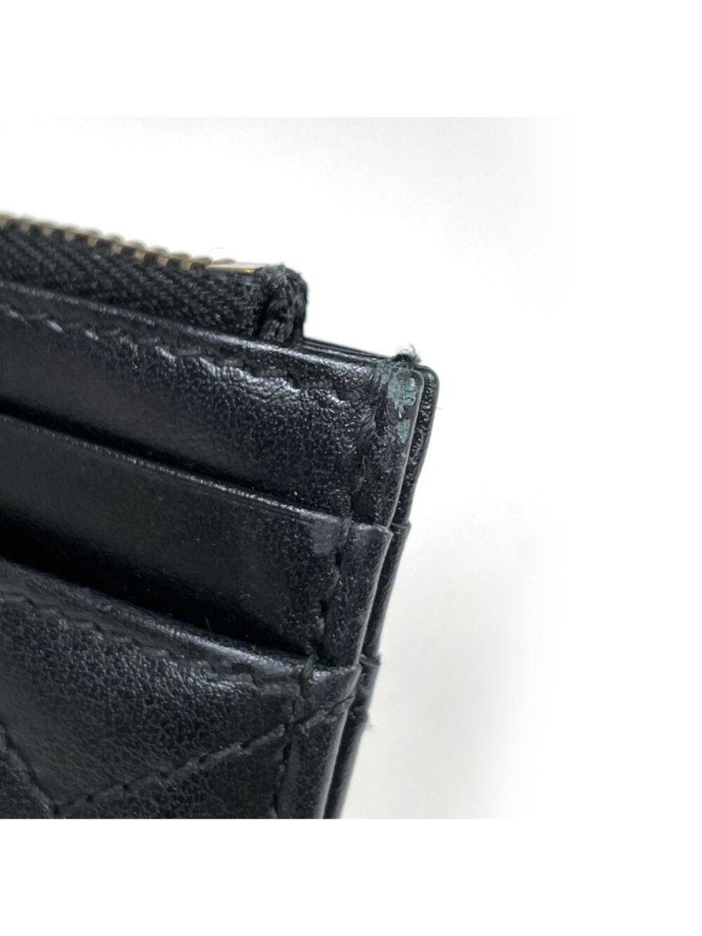 Gucci Card Case GG Marmont Wallet Leather Black - Picture 4 of 5
